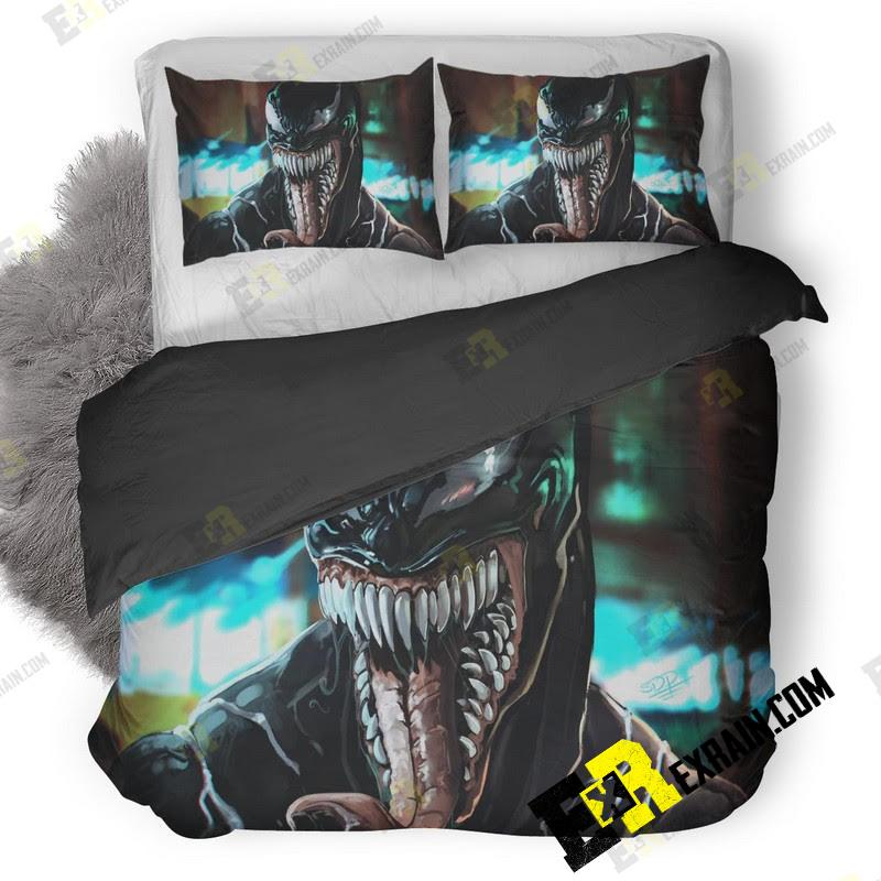 Venom Movie Art Vr 3D Customized Duvet Cover Bedding Set