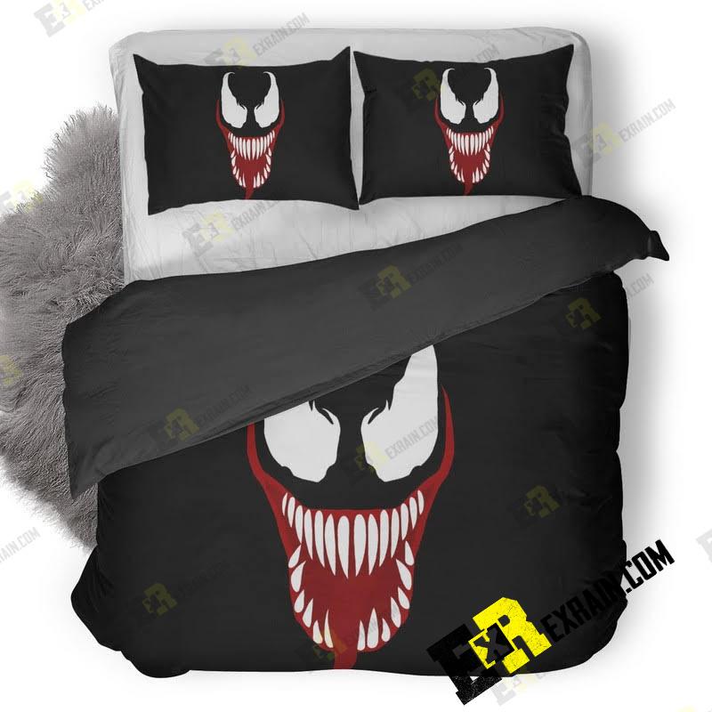 Venom Movie Face Ic 3D Customized Duvet Cover Bedding Set