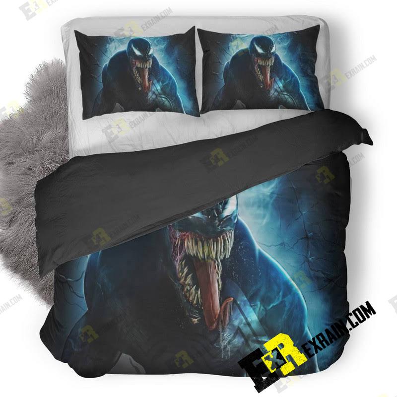 Venom Movie Fan Art 3Z 3D Customized Duvet Cover Bedding Set