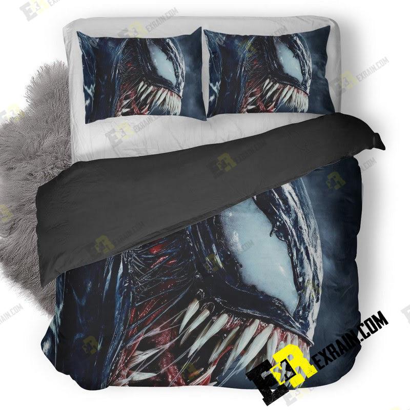 Venom Movie Japanese Poster Gj 3D Customized Duvet Cover Bedding Set