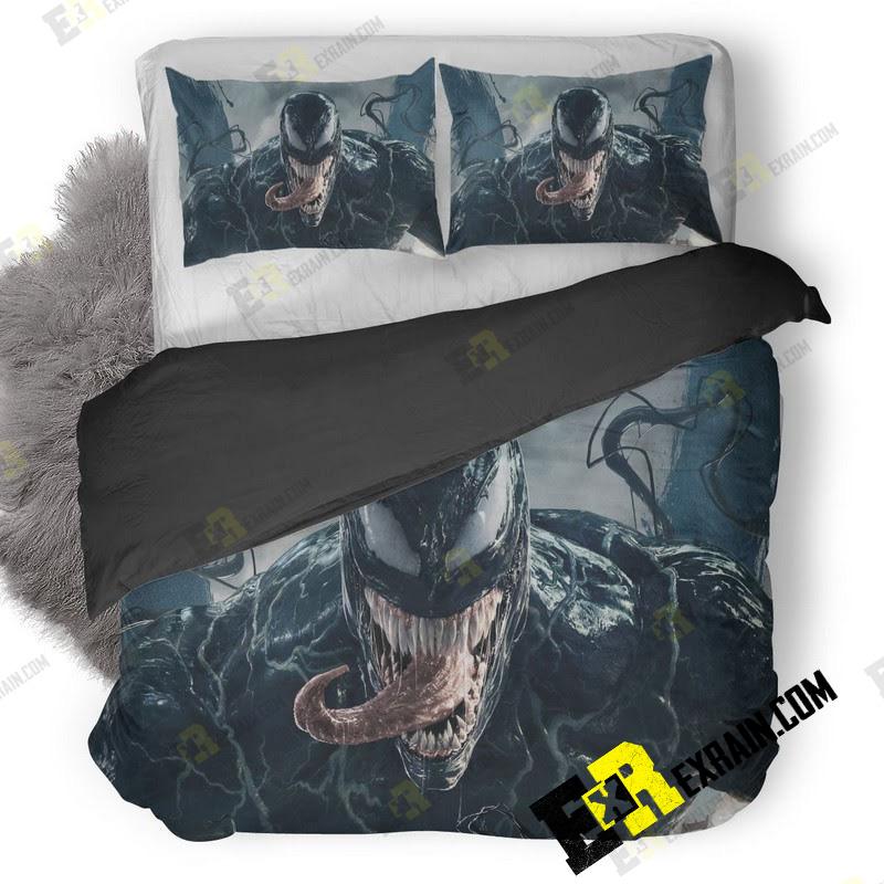 Venom Movie Official Poster Ue 3D Customized Duvet Cover Bedding Set