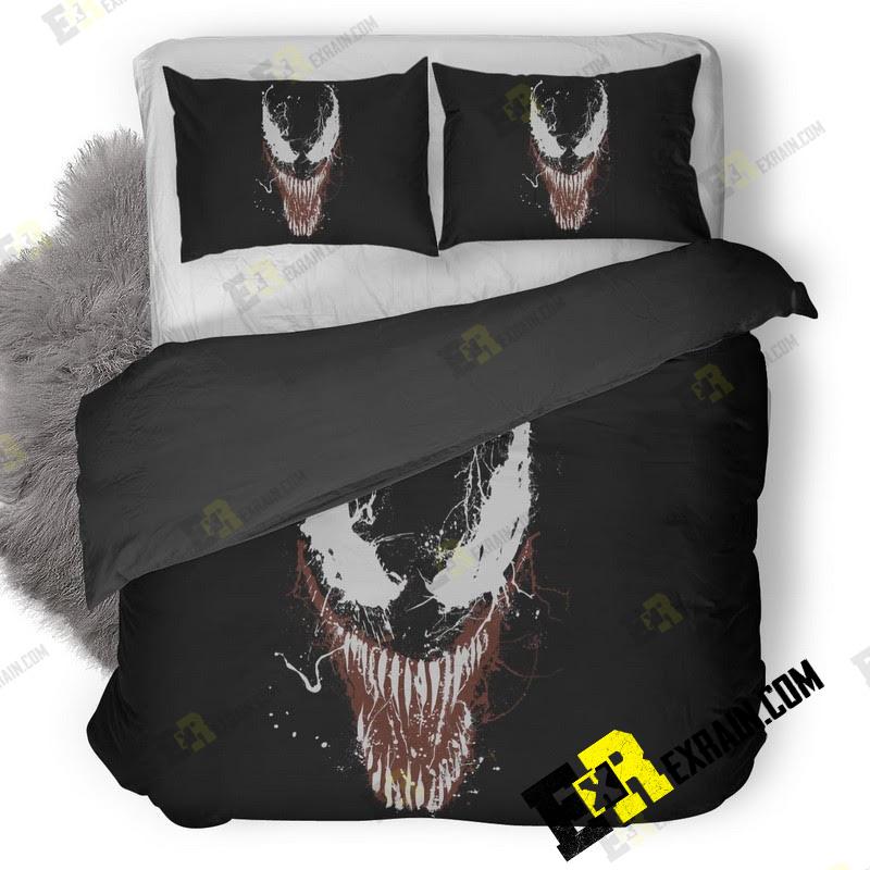 Venom Movie Poster 2C 3D Customized Duvet Cover Bedding Set