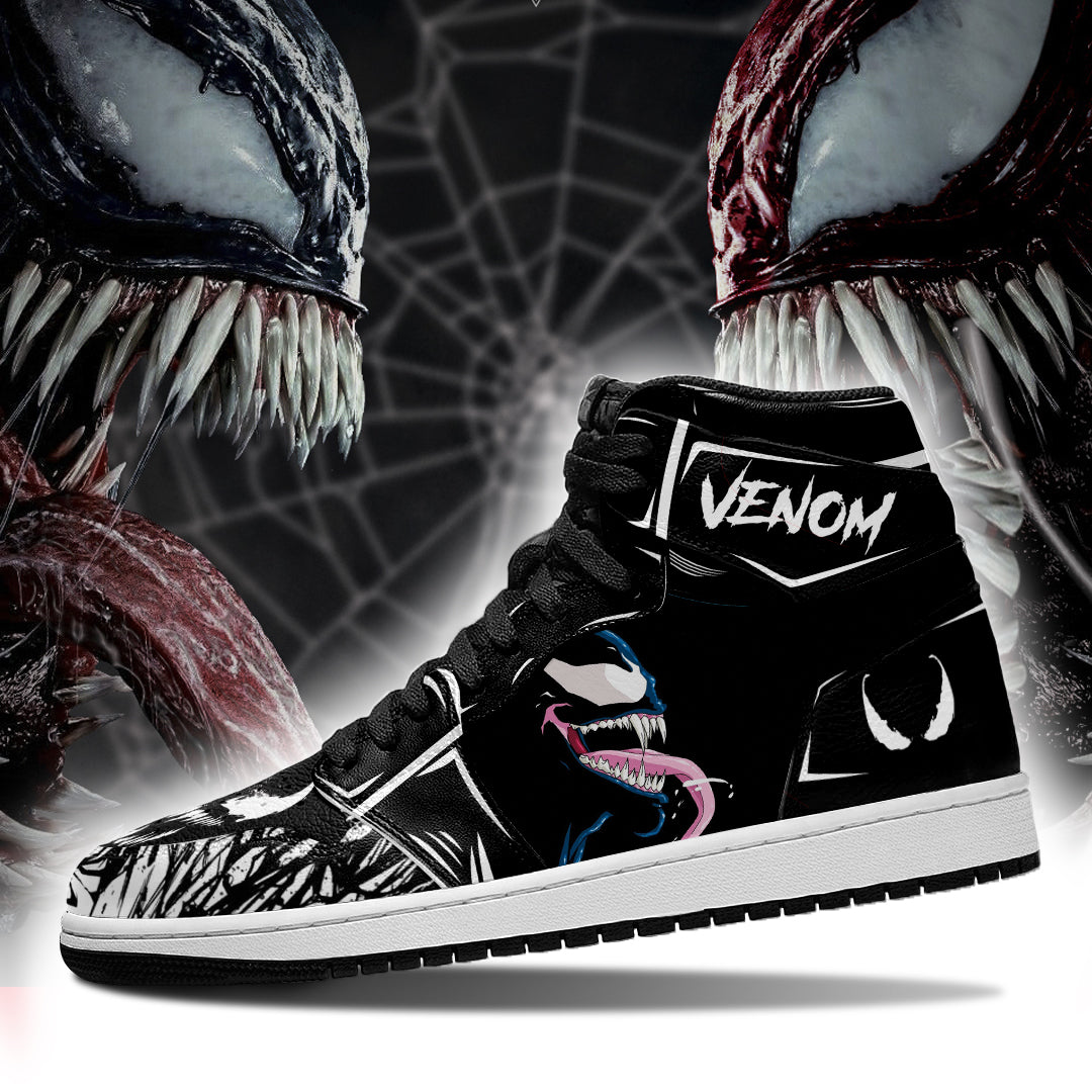 Venom Symbiote JD Sneakers Shoes, Air Jordan Hightop