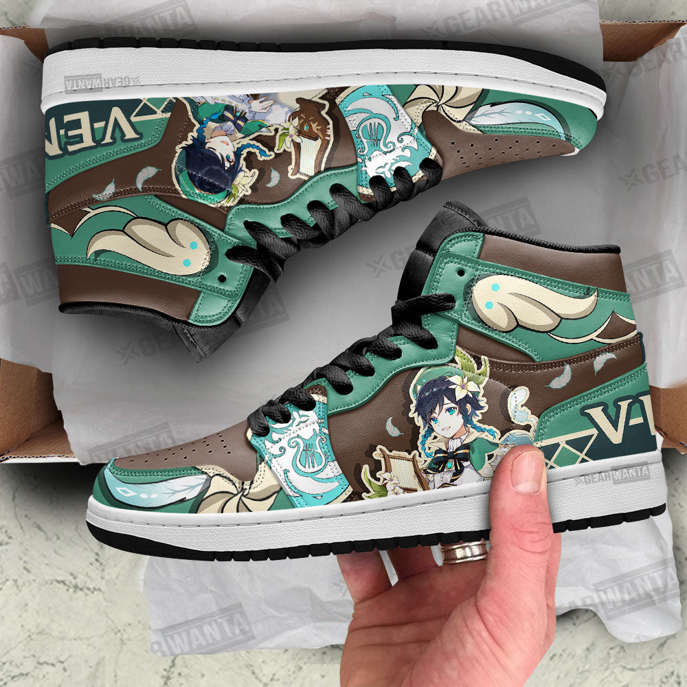 Venti Genshin Impact J1 Shoes For Fans Sneakers, Air Jordan Hightop