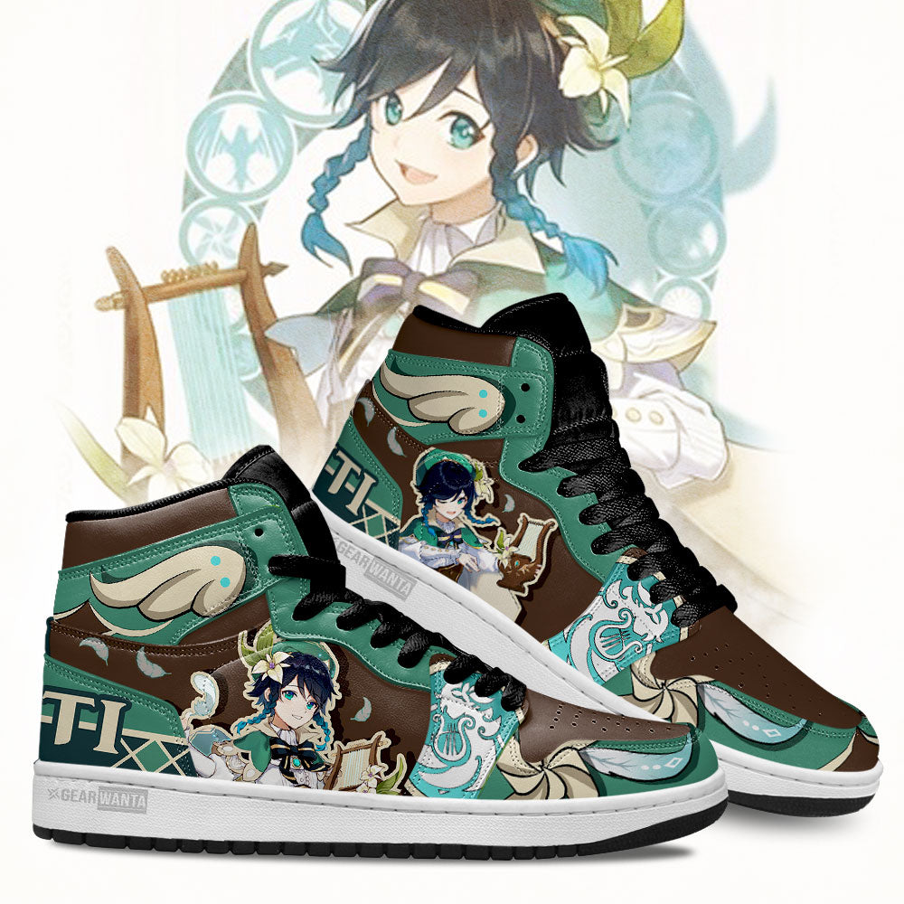 Venti Genshin Impact J1 Shoes For Fans Sneakers, Air Jordan Hightop