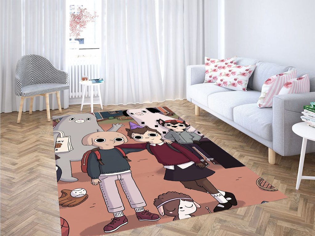 Very Cute Character Summer Camp Island Living Room Modern Carpet Rectangle Rug