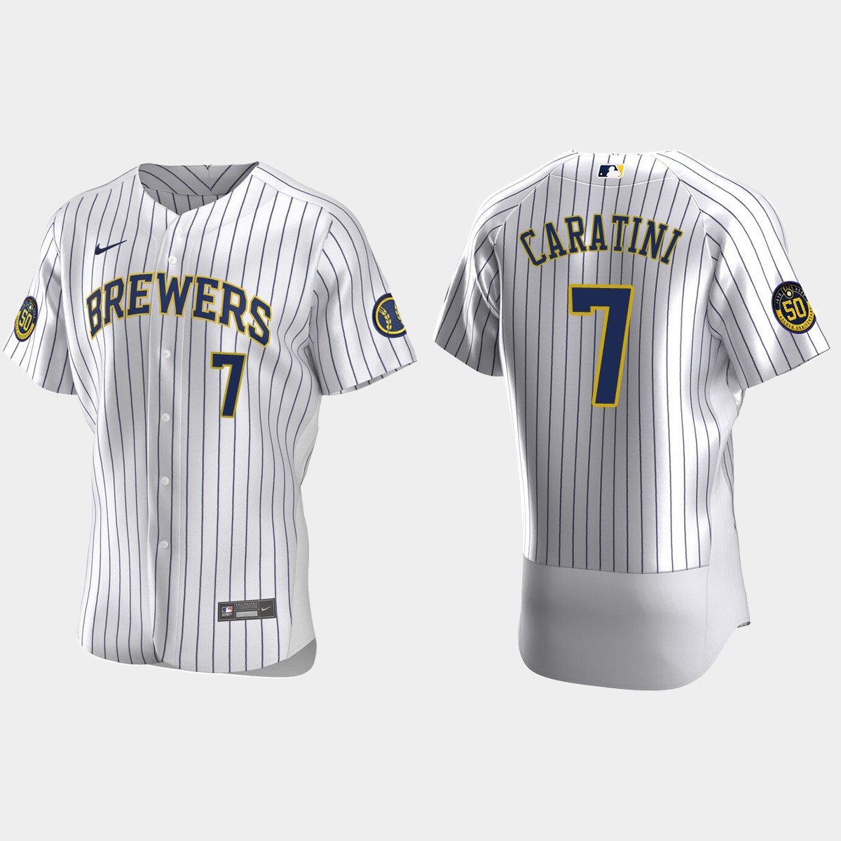 Victor Caratini Milwaukee Brewers Home Jersey - White