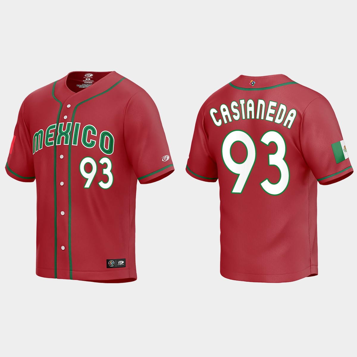 Victor Castaneda Mexico 2023 World Classic Jersey - Red