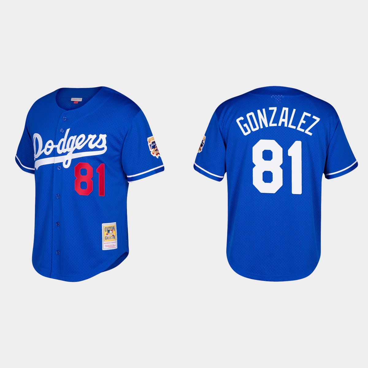 Victor Gonzalez Los Angeles Dodgers Cooperstown Collection Mesh Batting Practice Jersey - Royal