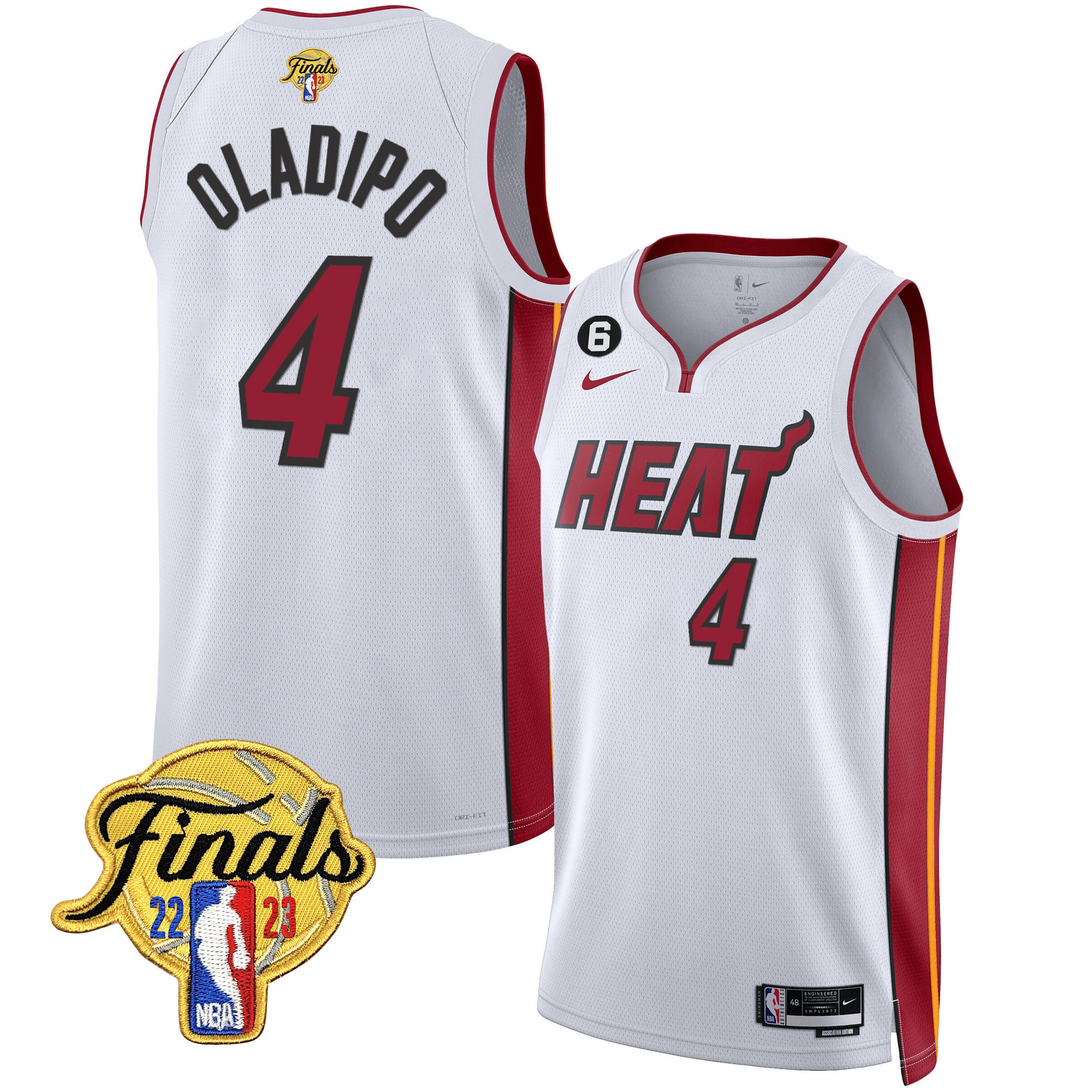 Victor Oladipo Men's Miami Heat 2023 Finals Patch Collection Association Jersey - All Stitched
