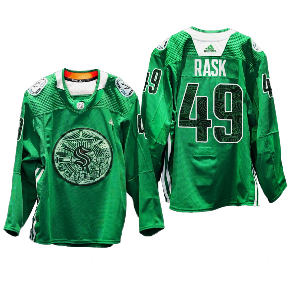 Victor Rask Seattle Kraken Green Night Jersey Green #49 Eco-conscious