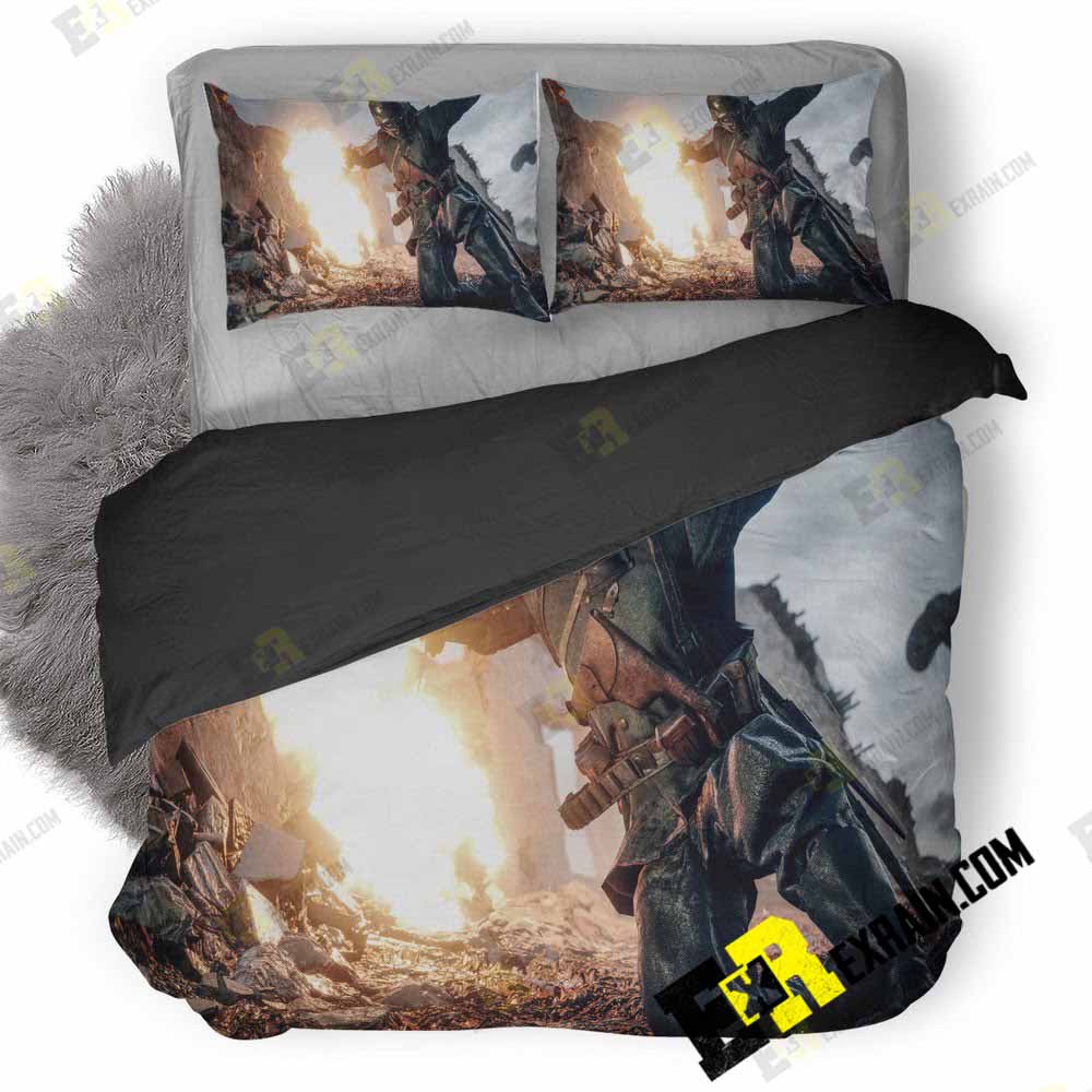 Video Game Battlefield Wide 3D Customized Duvet Cover Bedding Set