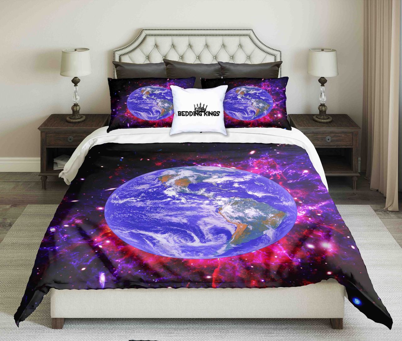 View Of The Earth Frompace Kings 3D Customized Duvet Cover Bedding Set