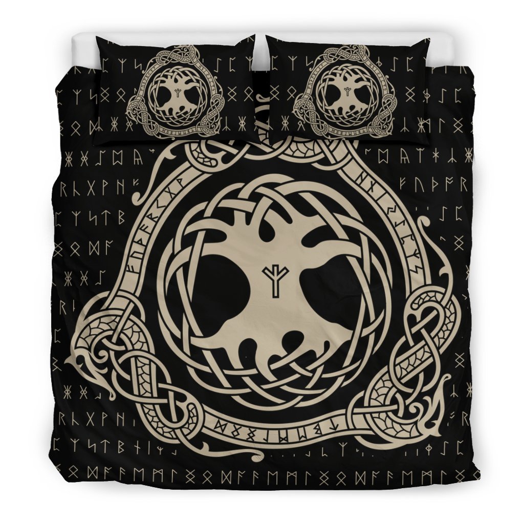 Viking Yggdrasil 3D Customized Duvet Cover Bedding Set