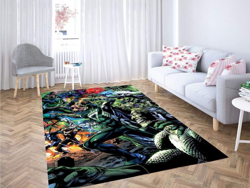 Villains Dc Comics War Carpet Rectangle Rug