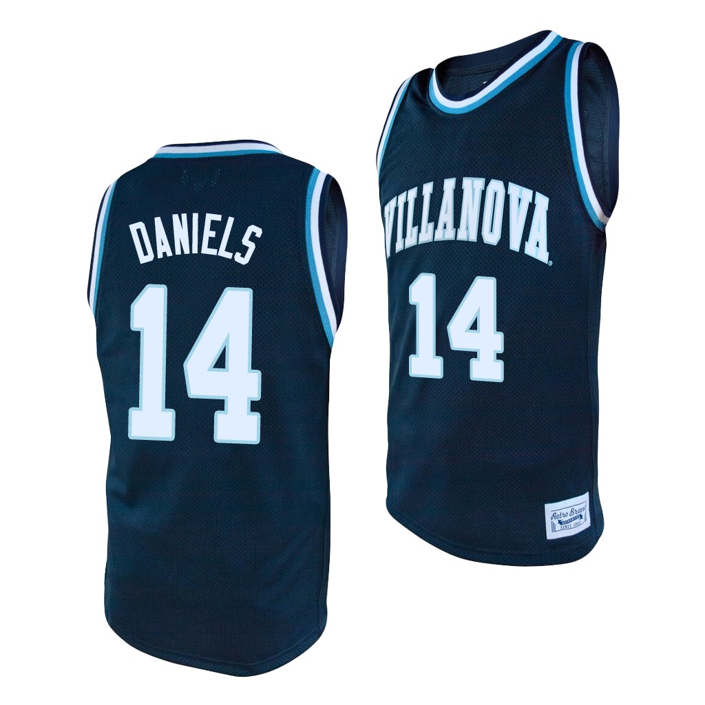 Villanova Wildcats Caleb Daniels Navy Alumni College Baketball Jersey Villanova Wildcats