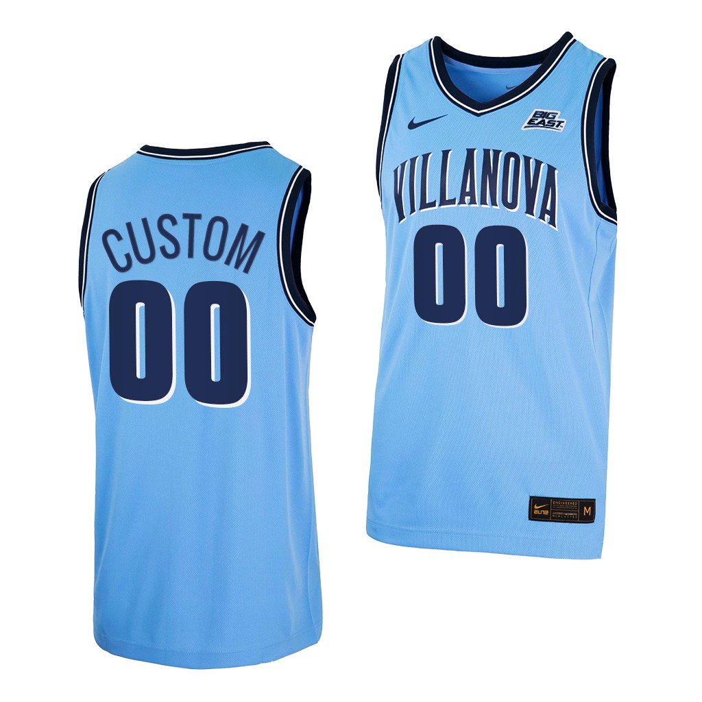 Villanova Wildcats Custom Blue 2021-22 College Alternate Jersey