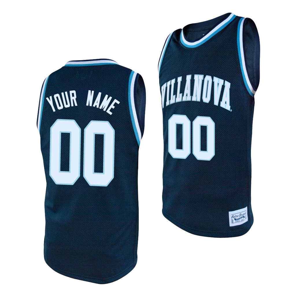 Villanova Wildcats Custom Navy Alumni College Baketball Jersey Villanova Wildcats