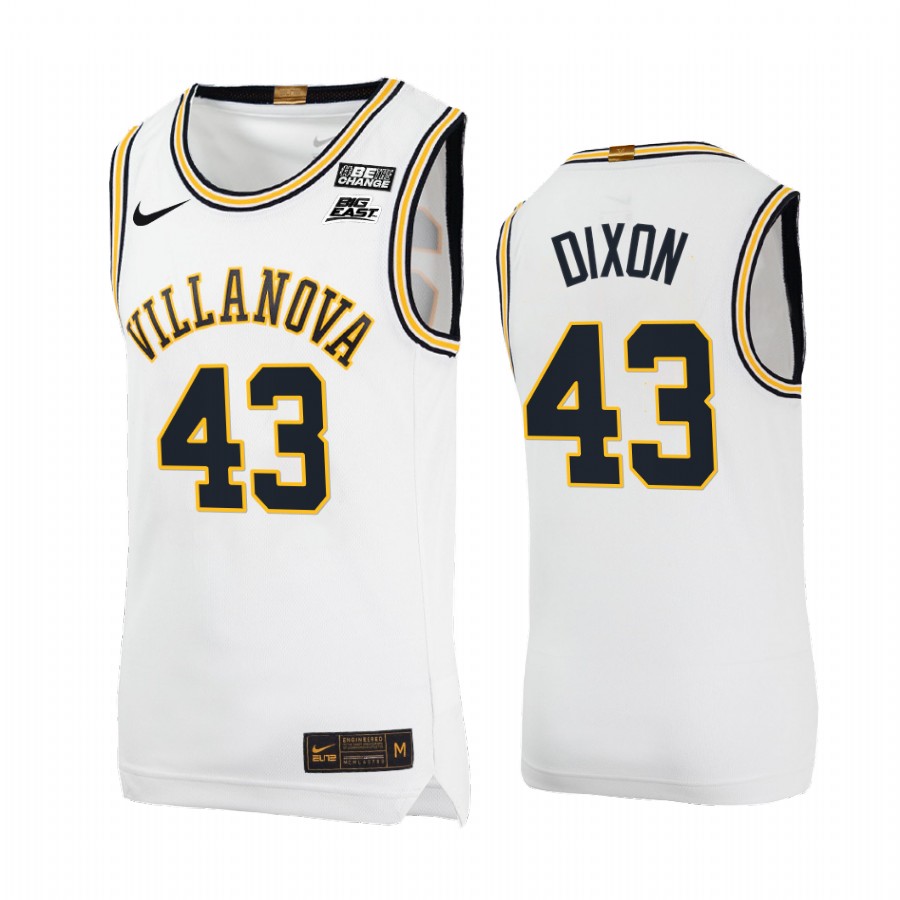 Villanova Wildcats Eric Dixon Jersey Throwback White College Uniform