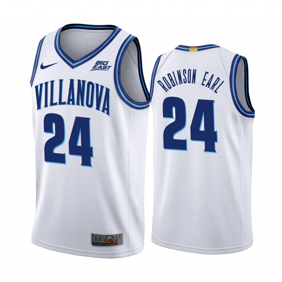 Villanova Wildcats Jeremiah Robinson-Earl Home Ncaa Jersey White