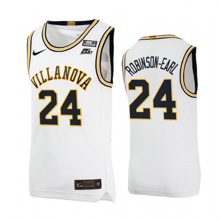 Villanova Wildcats Jeremiah Robinson-Earl Jersey Throwback White NBA Alumni Uniform