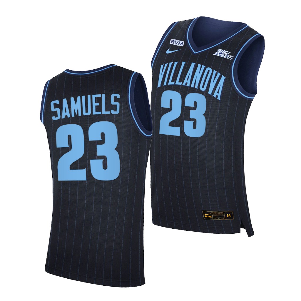 Villanova Wildcats Jermaine Samuels Navy 2020-21 College Big East Jersey