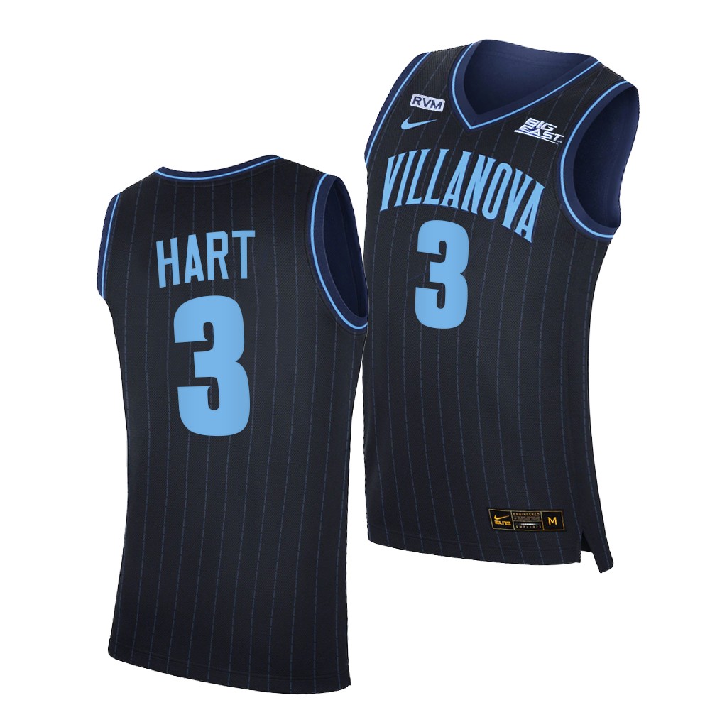 Villanova Wildcats Josh Hart Navy 2020-21 College Big East Jersey