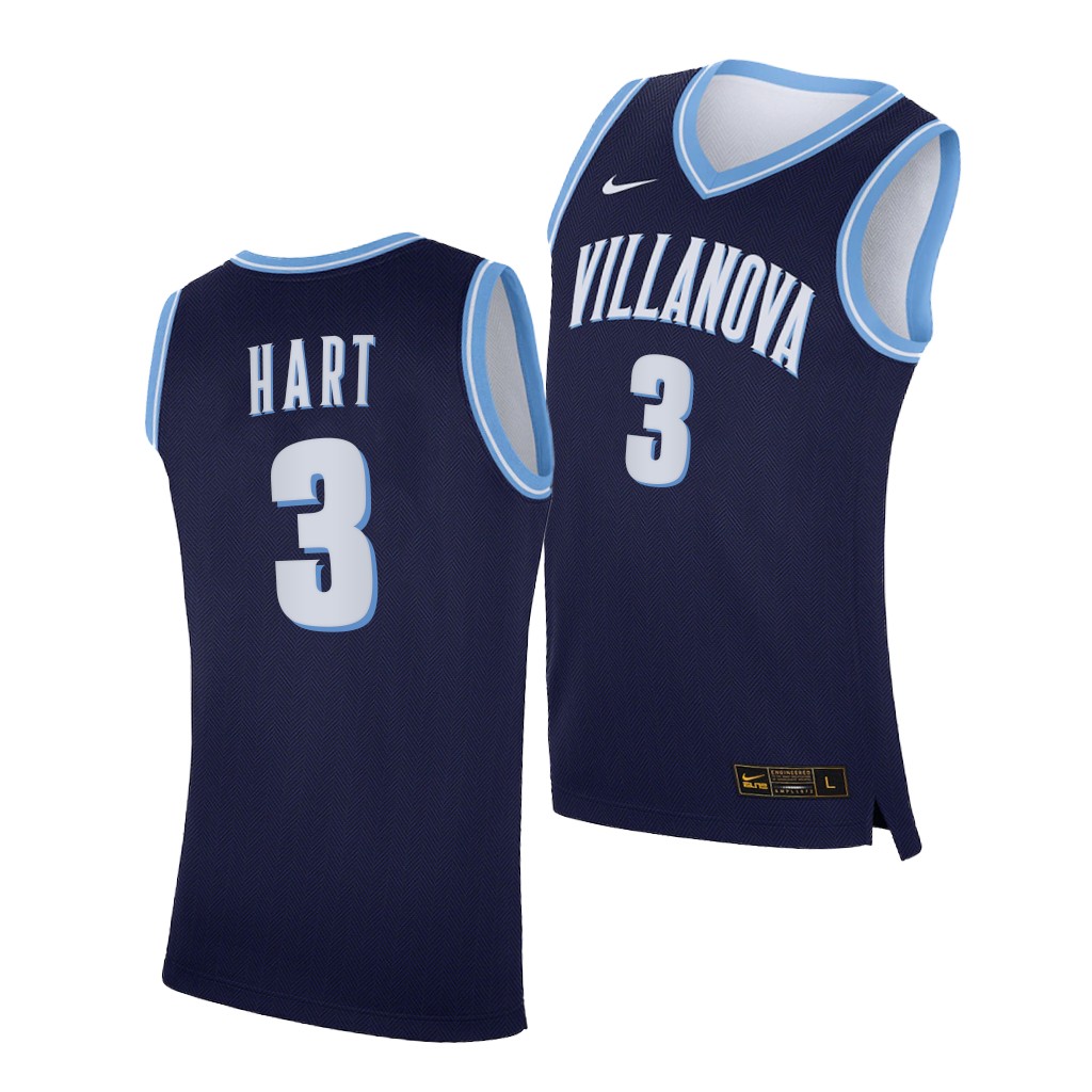 Villanova Wildcats Josh Hart Navy College Jersey