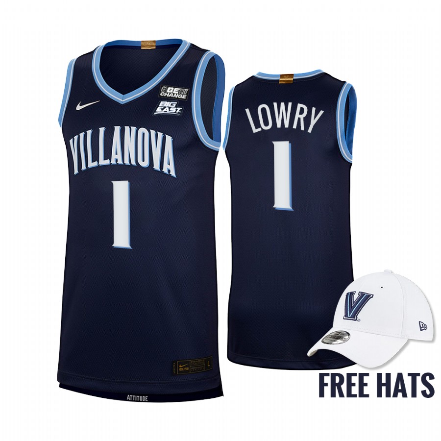 Villanova Wildcats Kyle Lowry Jersey Elite Navy NBA Alumni Uniform