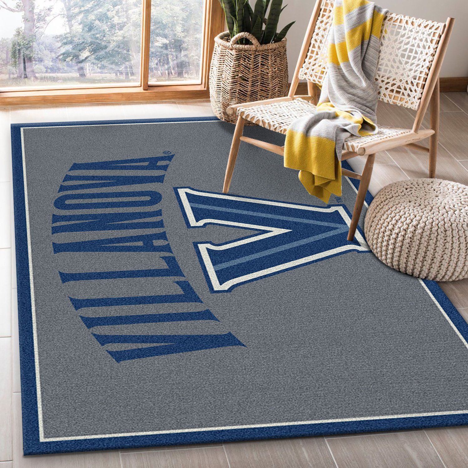 Villanova Wildcats Rectangle Rug – Custom Size And Printing