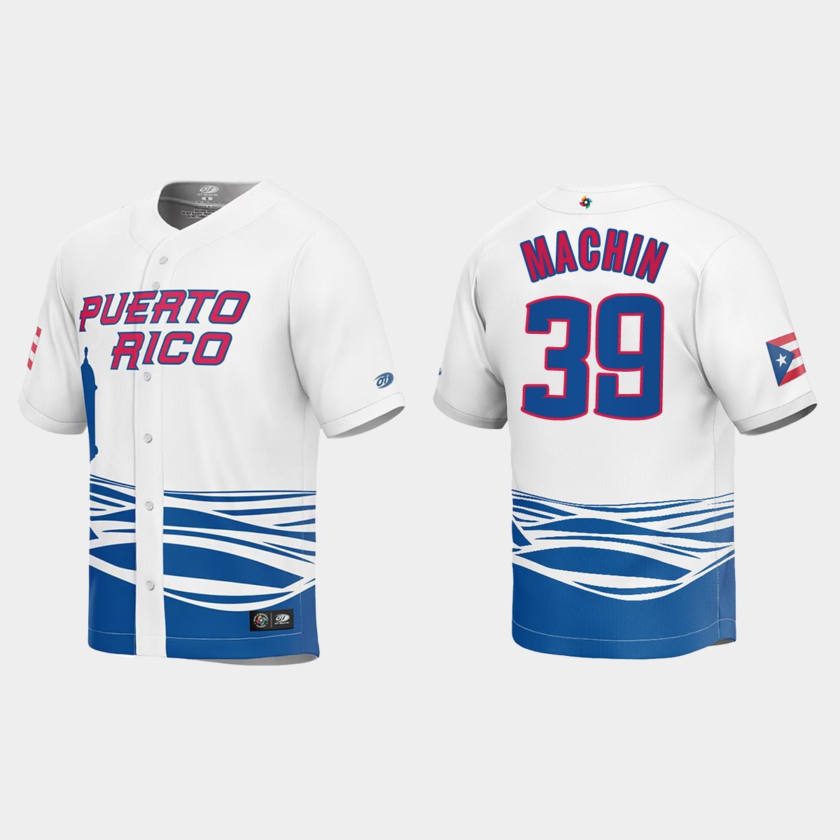 Vimael Machin Puerto Rico 2023 World Classic Jersey - White
