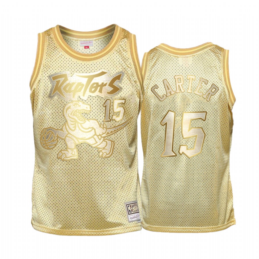 Vince Carter #15 Toronto Raptors Golden Midas SM Jersey