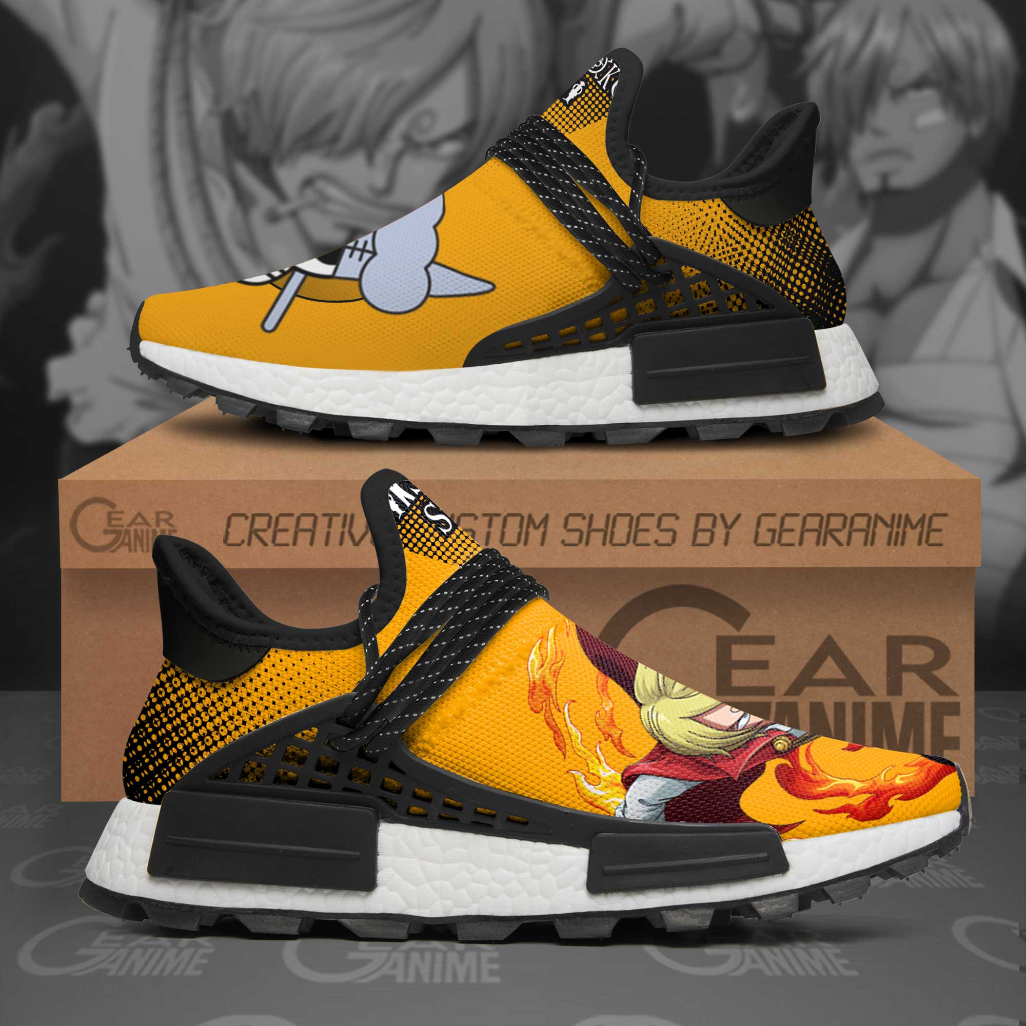 Vinsmoke Sanji Shoes One Piece Anime Shoes, NMD Shoes