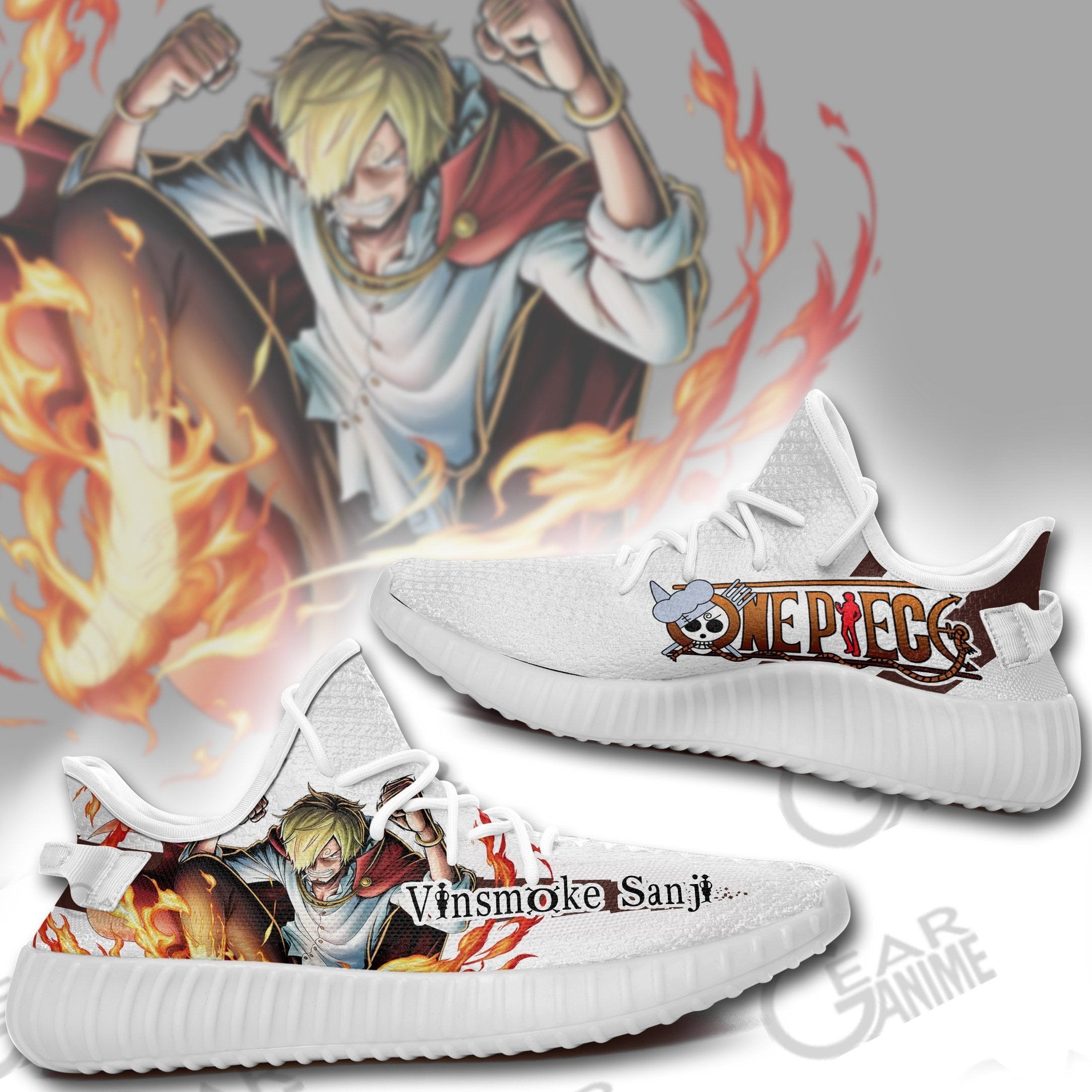 Vinsmoke Sanji Shoes One Piece Custom Anime Sneakers TT10