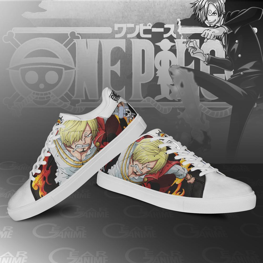 Vinsmoke Sanji Skate Shoes One Piece Custom Anime Shoes