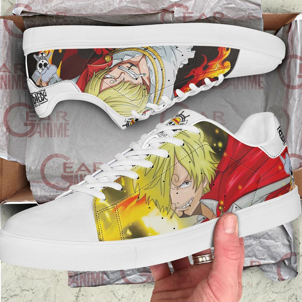 Vinsmoke Sanji Skate Shoes One Piece Custom Anime Shoes