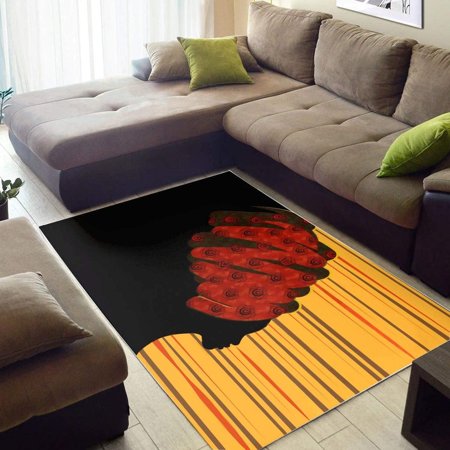 Vintage African Women Rectangle Rug
