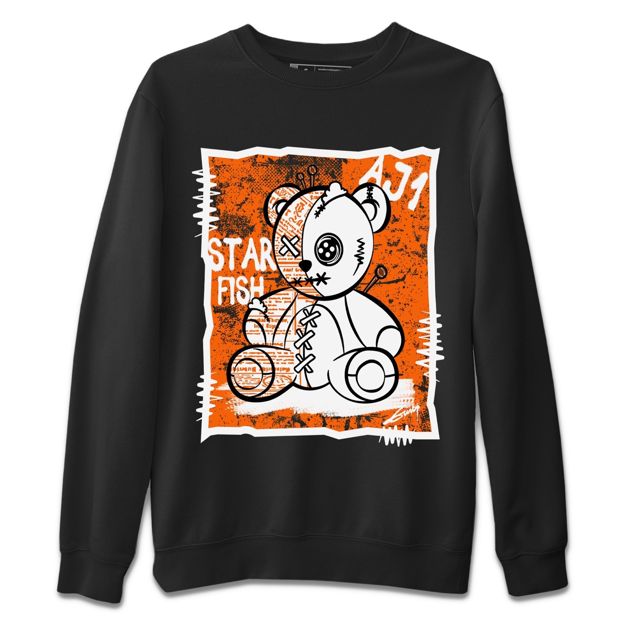 Vintage Bear Unisex Sweater – Air Jordan 1 Starfish, Sneakers Matching Sweater