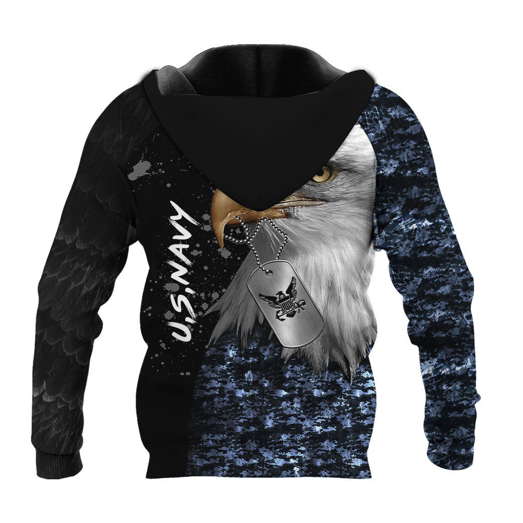 Vintage Eagle Us Navy Hoodie