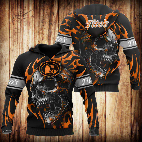 Vintage Skull Tito’S Hoodie