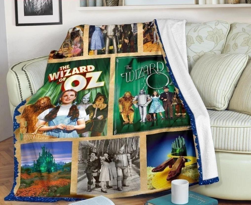 Vintage The Wizard Of Sherpa Blanket Cozy Blanket Fleece Blanket