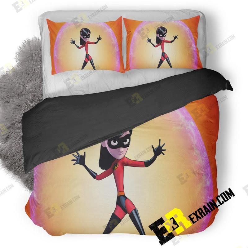 Violet In The Incredibles 5K Artwork Be 3D Customized Duvet Cover Bedding Set