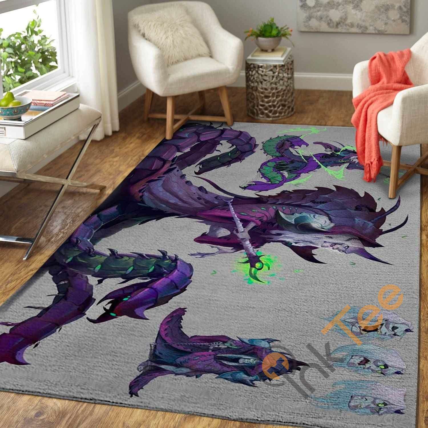 Violet Wizard Area Rectangle Rug