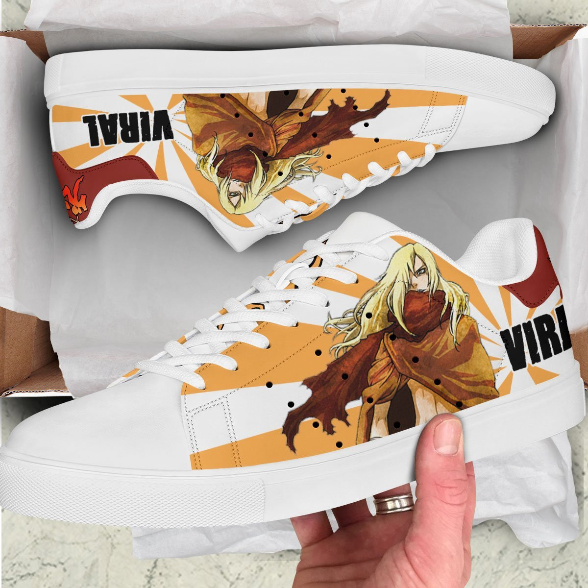 Viral Skate Sneakers Custom Tengen Toppa Gurren Lagann Anime Shoes