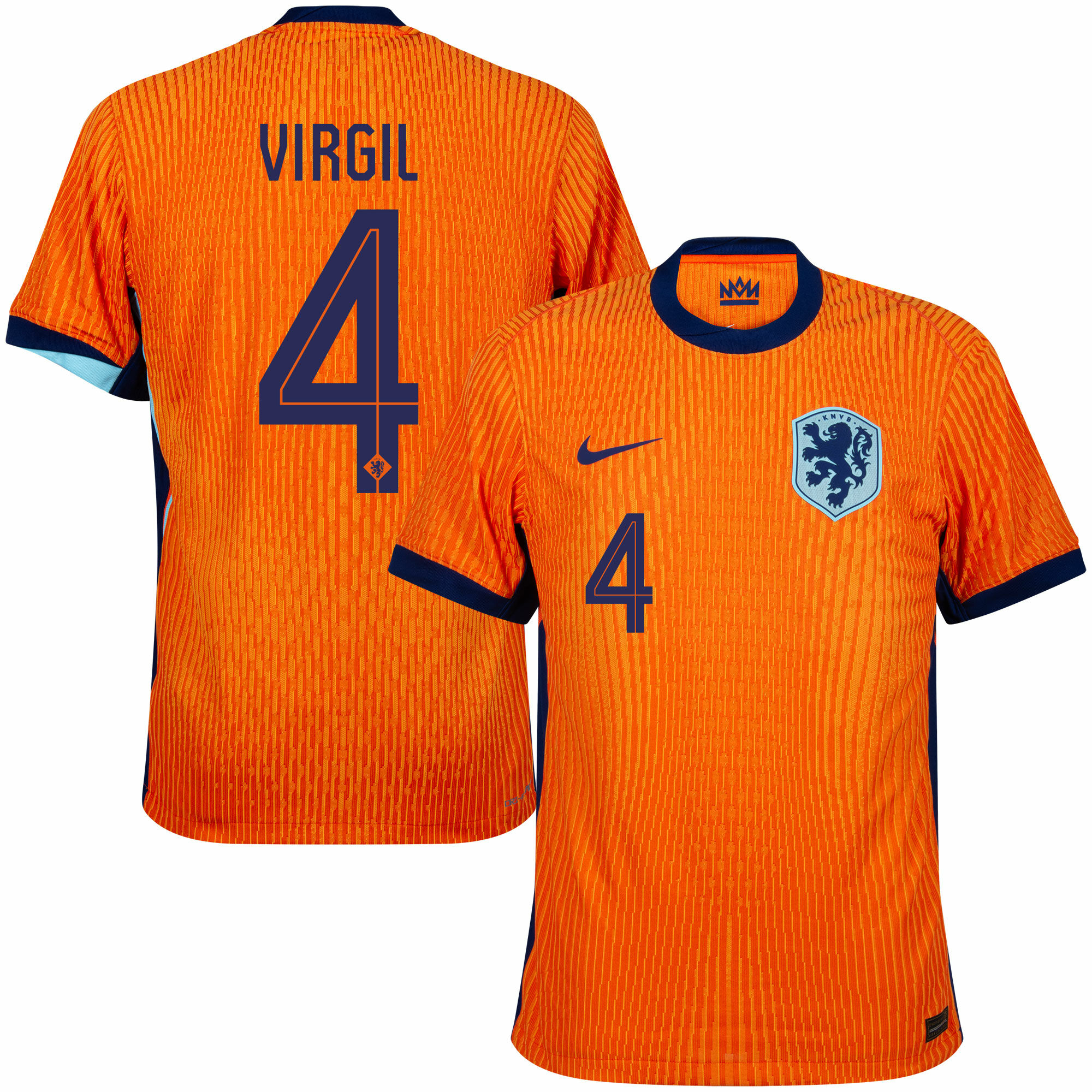 Virgil Men's Holland 2024 Stadium Home Soccer Jersey