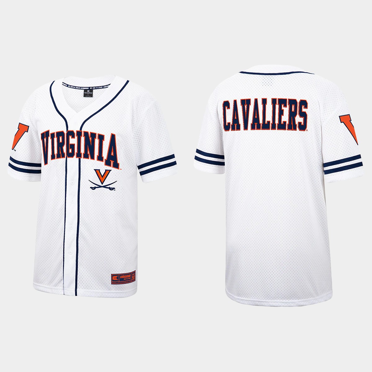 Virginia Cavaliers Free Spirited Jersey - White Navy