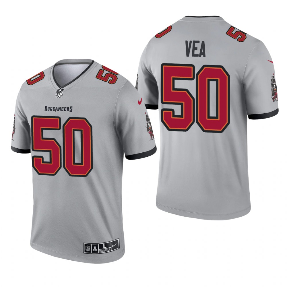 Vita Vea Tampa Bay Buccaneers Gray Jersey Inverted Legend - Men's