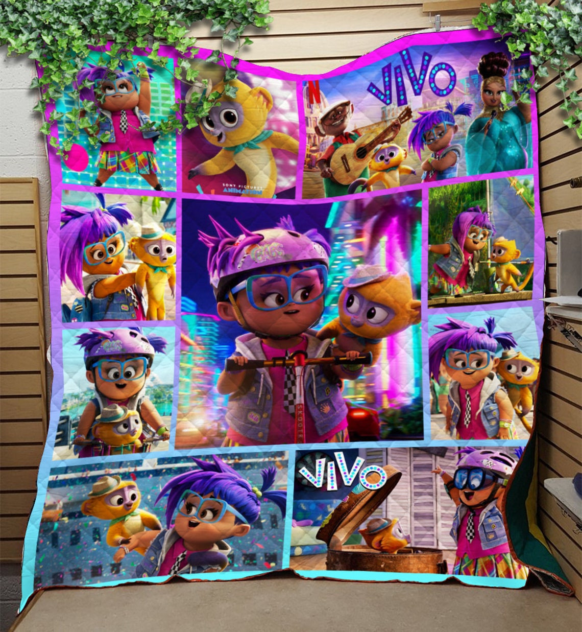 Vivo Movie Fleece Blanket, Vivo Birthday Kids , Vivo Movie, Vivo Movie Family Gift, Vivo Movie Fans Gift