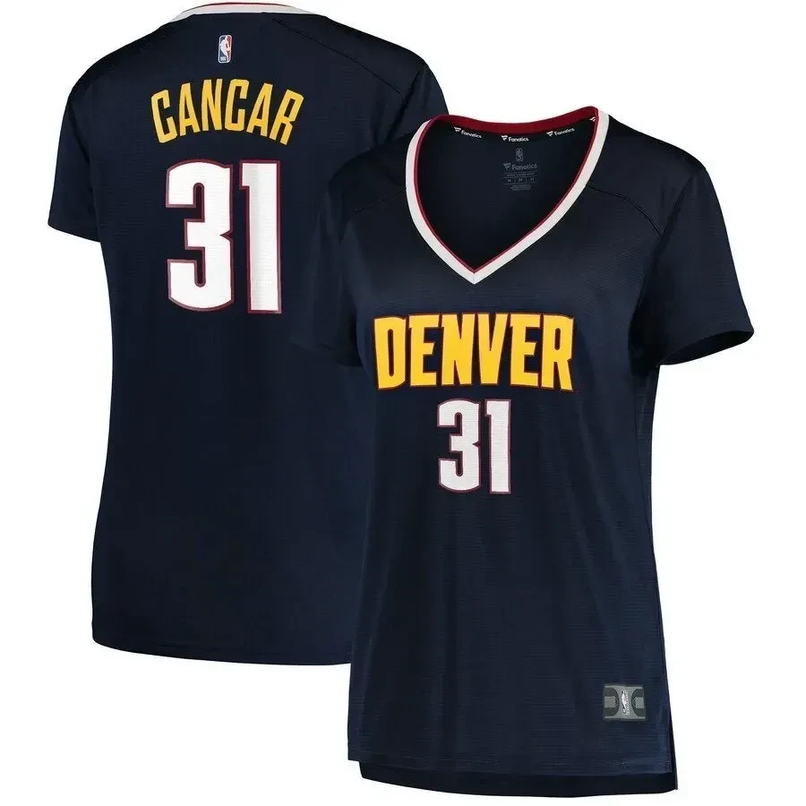 Vlatko Cancar Denver Nuggets Women’s Fast Break Jersey Navy – Icon Edition