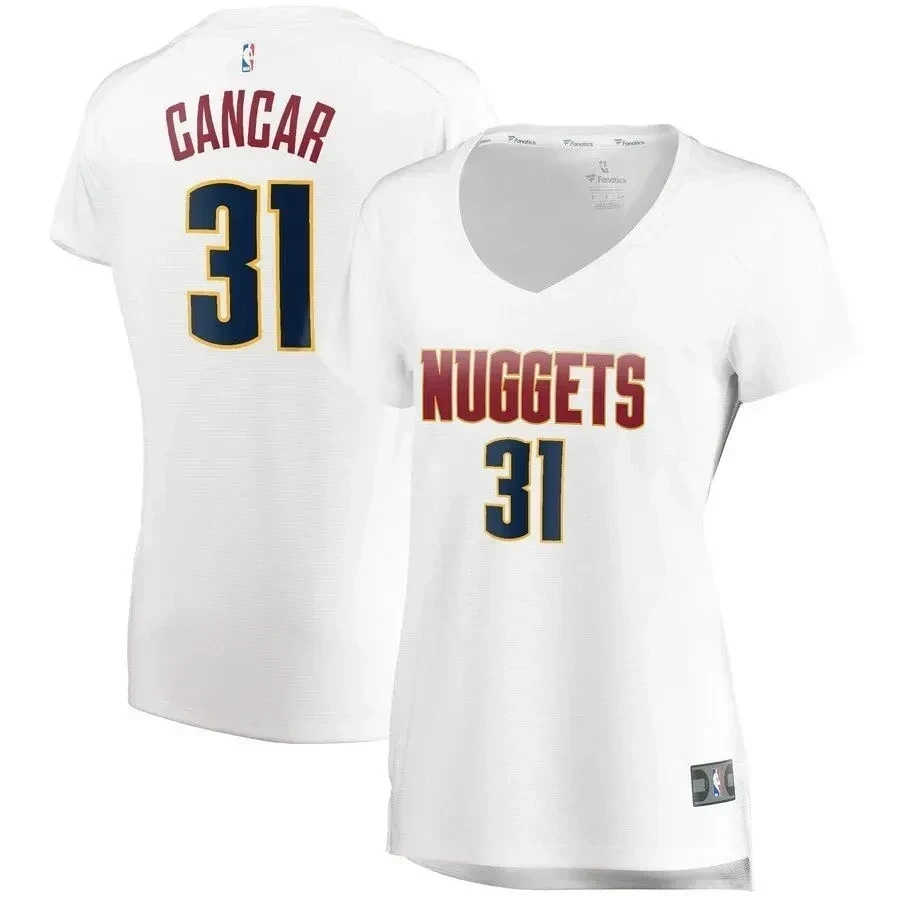 Vlatko Cancar Denver Nuggets Women’s Fast Break Jersey White – Association Edition